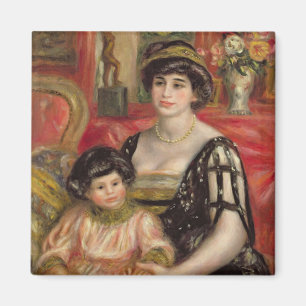 Imán Pedro un Mme Josse Bernheim-Jeune e hijo de Renoir