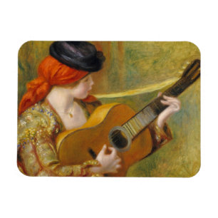 Imán Pedro una mujer española joven de Renoir el con