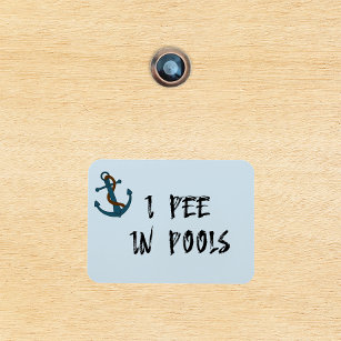 Imán Pee en pools Stateroom Funny Cabin Door