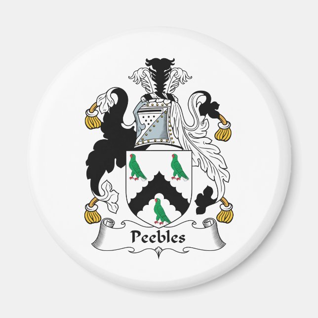 Imán Peebles Family Crest (Frente)