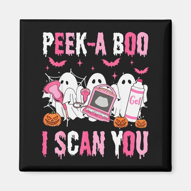 Imán Peek A Boo I Scan You Soky Sonographer Ultrasound  (Frente)