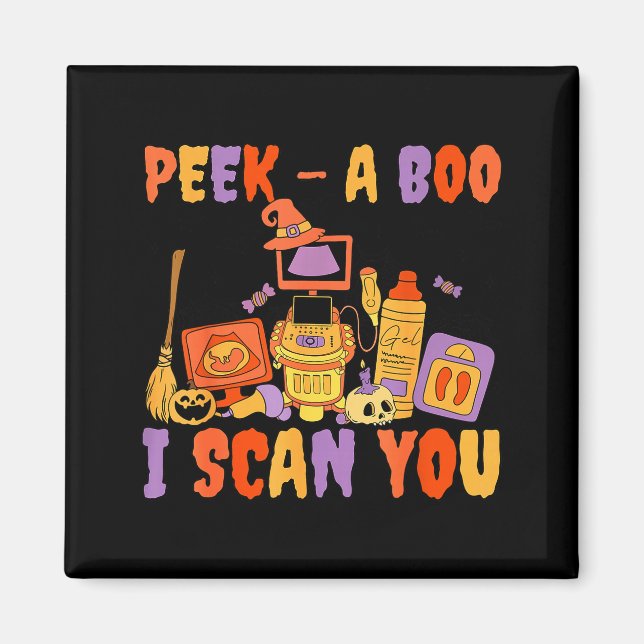 Imán Peek A Boo I Scan You Soky Sonographer Ultrasound  (Frente)