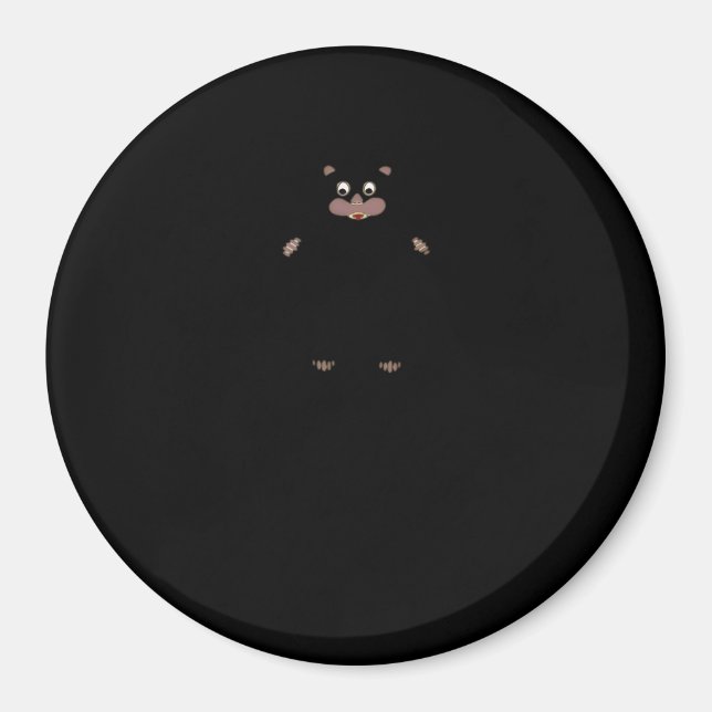 Imán Peekabo (blanco) (Frente)