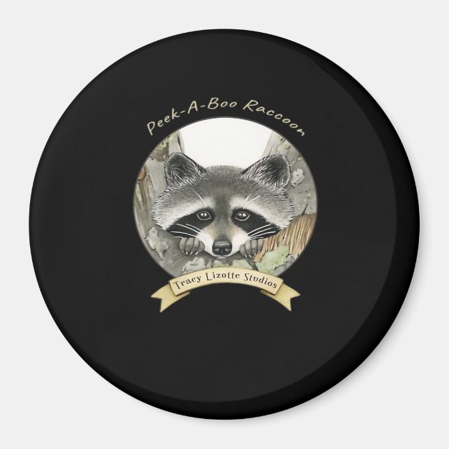 Imán Peekabo Raccoon (Frente)