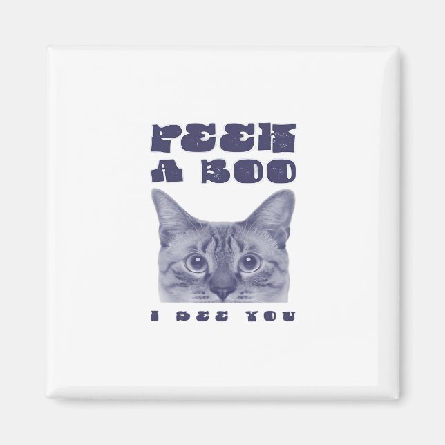 Imán Peekaboo - Sorpresa de Halloween espumoso (Frente)