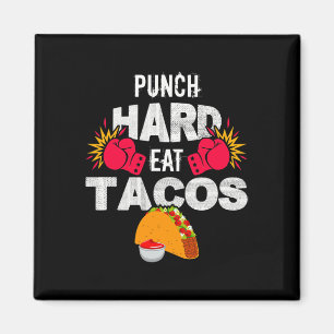 Imán Pega Fuerte Come Tacos Boxeo Kickboxing Kickboxer