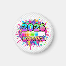 Imán Pegatina de barra de progreso 2026 cargando...