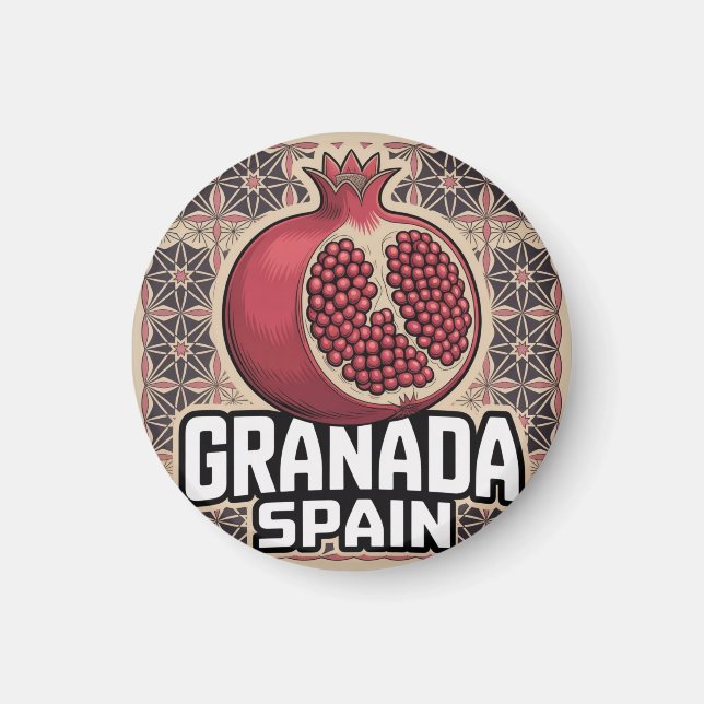 Imán Pegatina de Granada España (Frente)
