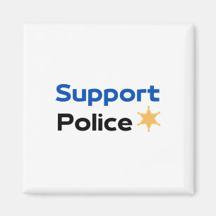 Imán Pegatina de la policía de apoyo1