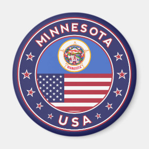 Imán Pegatina de Minnesota, estuche de teléfono, bolsa,