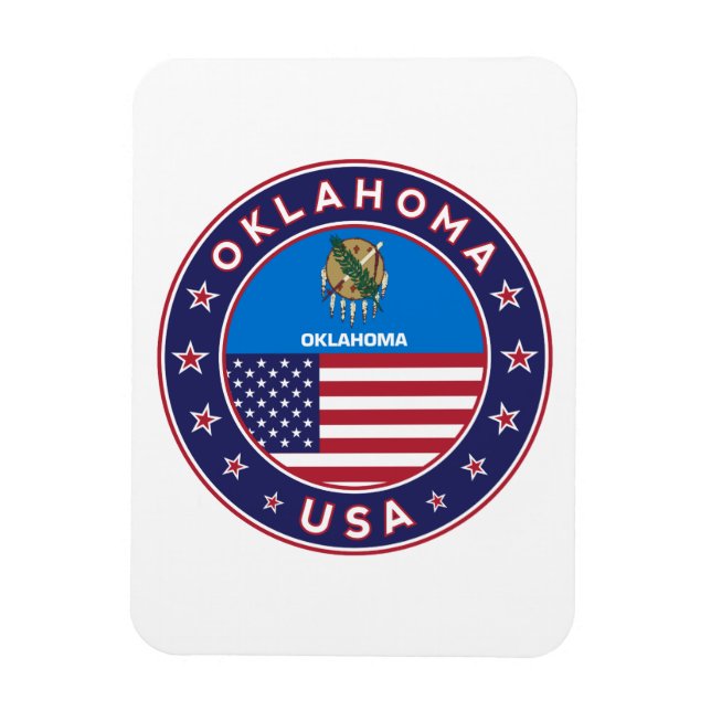Imán Pegatina de Oklahoma, estuche de teléfono (Vertical)