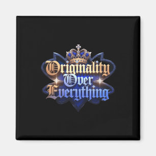 Imán Pegatina de perro en exceso de reflexión