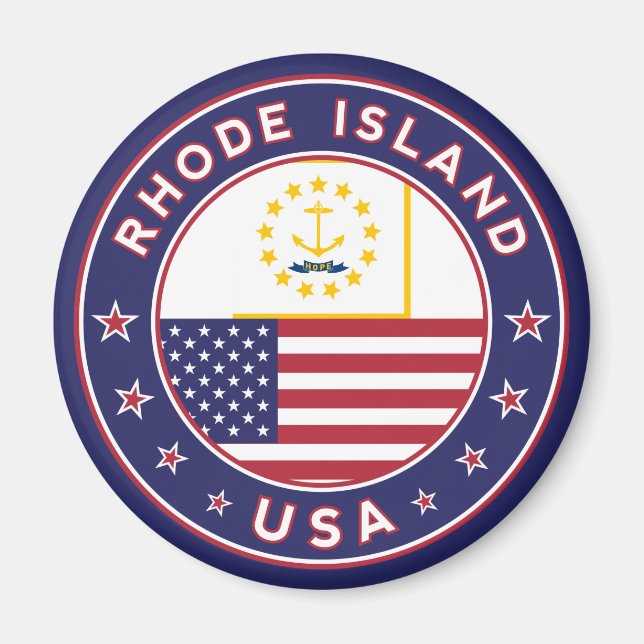 Imán Pegatina de Rhode Island, estuche de teléfono, bol (Frente)