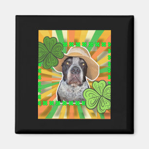 Imán Pegatina de San Patricio Perro