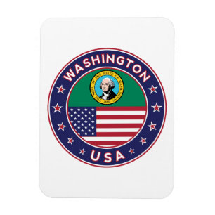 Imán Pegatina de Washington, estuche de teléfono, bolso