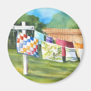 Imán Pegatina de Washline del patio trasero