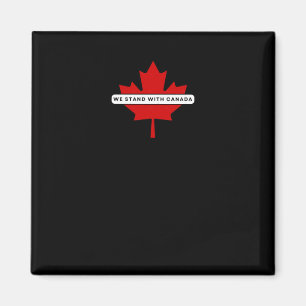 Imán Pegatina Nosotros Apoyamos a Canadá