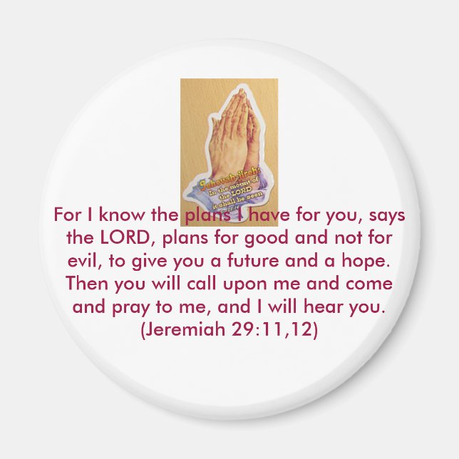 Imán Pegatinas de la fe cristiana en la venta completa  (Frente)