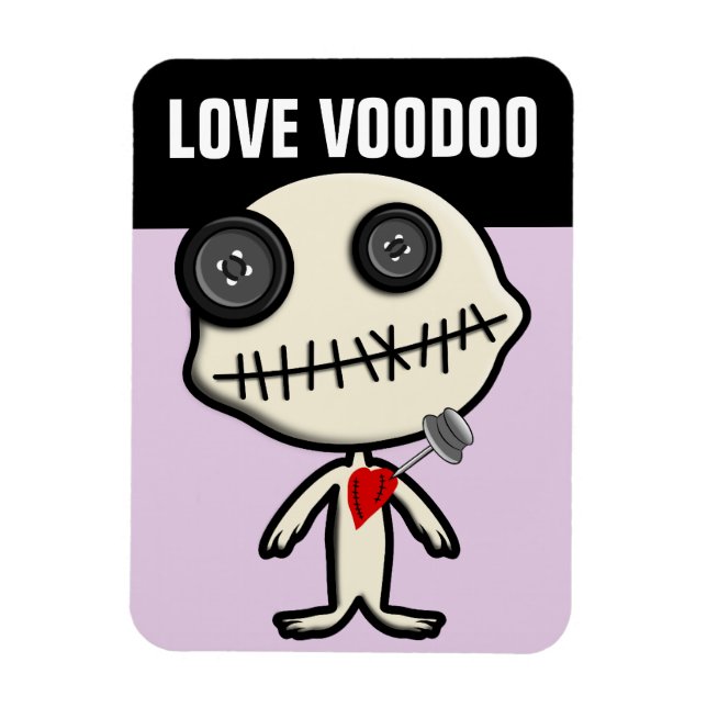 Imán Pegue un clavo en El día de San Valentín y termine (Vertical)