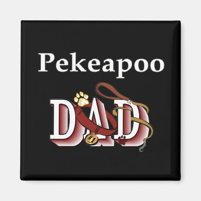 Imán pekeapoo dad Magnet (Frente)