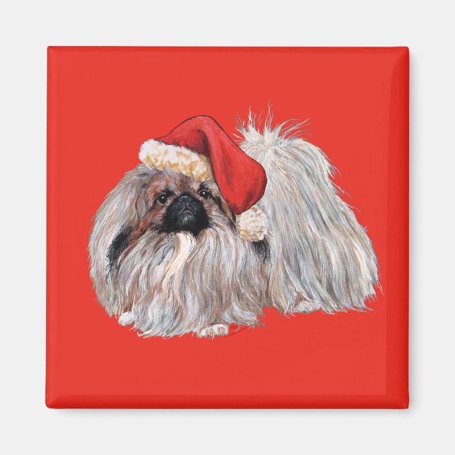 Imán Pekingés en Navidad (Frente)