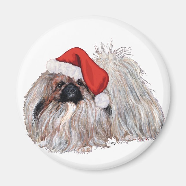 Imán Pekingeses en Navidad (Frente)