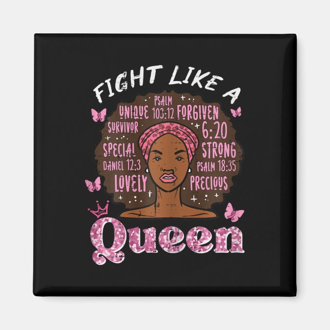 Imán Pelea contra el cáncer de mama como la Reina Afro  (Frente)