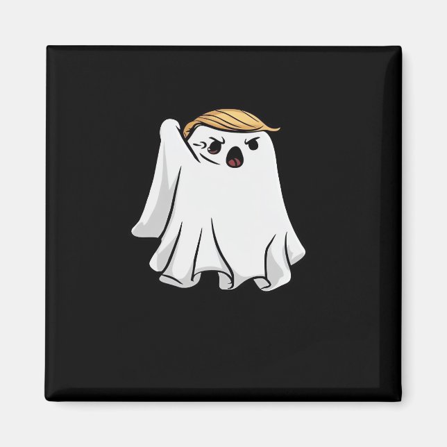 Imán Pelea divertida Trumpkin de Halloween (Frente)