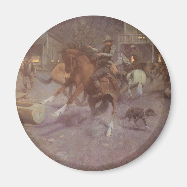 Imán Pelea en Roundup Saloon por Bill Gollings (Frente)