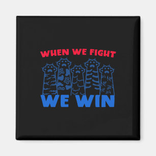 Imán Peleamos Ganamos Patas De Gato Elevadas Para Harri