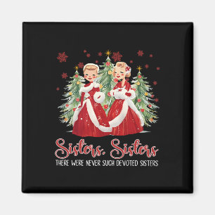 Imán Película Blanca Vintage Navidad 1954 Hermanas Herm