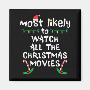 Imán Película de Navidad más probable de ver Xmas Famil