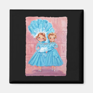 Imán Película de Navidades blancos de las hermanas Paja