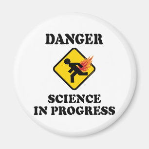 Imán Peligro Ciencia en Progreso - Humor de Fartos Flam
