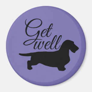 Imán Pelo duro de Dachshund - Silhouette 1