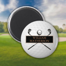 Pelota de Golf Personalizada con Nombre en Oro y N