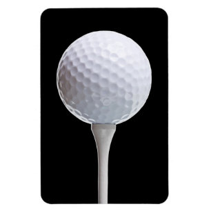 Imán Pelota de golf y camiseta en el negro - plantilla
