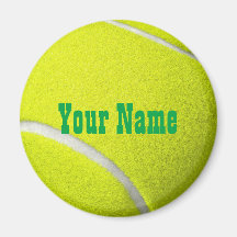 Pelota de tenis en imanes personalizada
