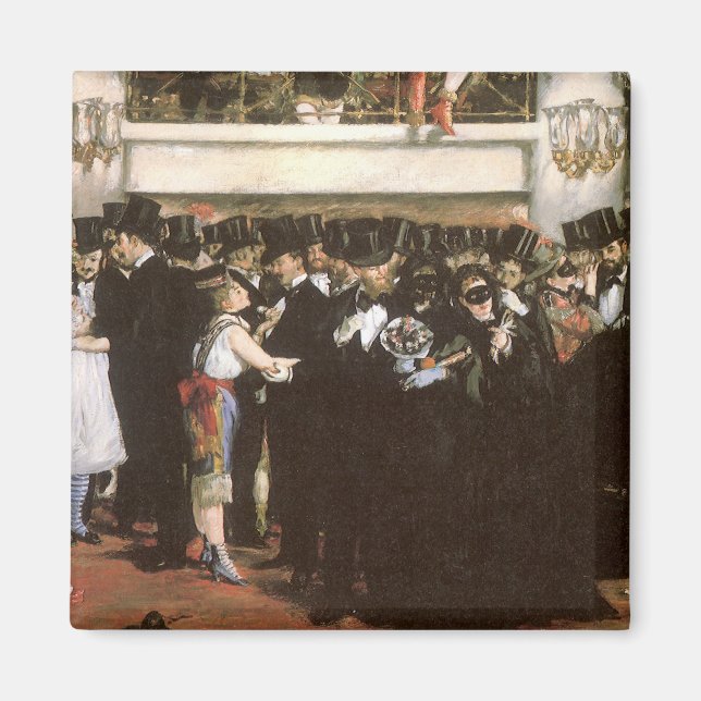 Imán Pelota enmascarada en la ópera de Edouard Manet (Frente)