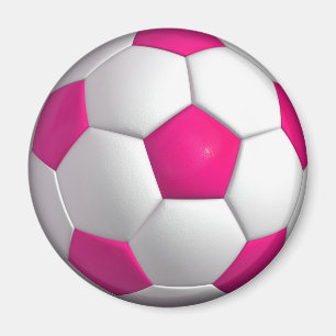 Imán Pelota rosa de fútbol