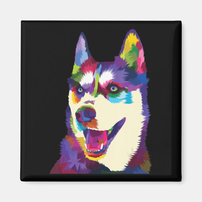 Imán Peluquería colorida | presente estilo artístico (Frente)