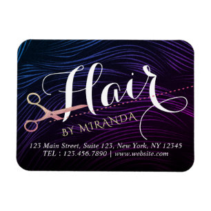 Imán PelUquerO Estilista de Pelo Tijeras de Oro Rosa Be