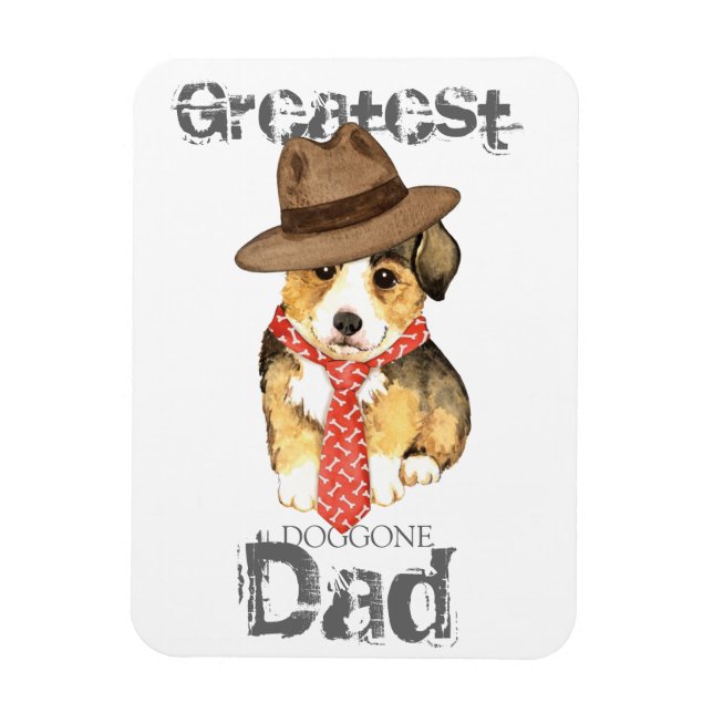 Imán Pembroke Welsh Corgi Dad (Vertical)