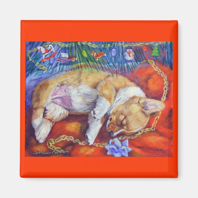 Imán Pembroke Welsh Corgi Magnet (Frente)