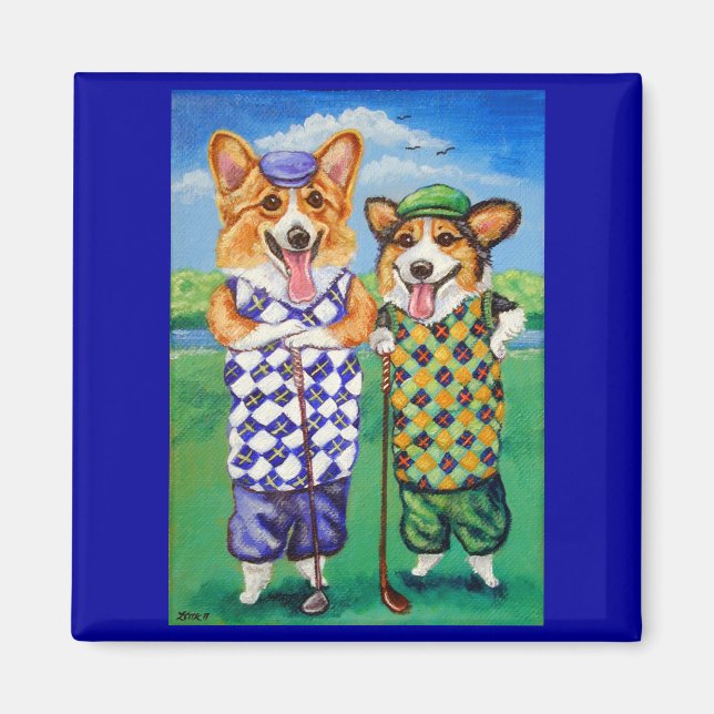Imán Pembroke Welsh Corgi Magnet (Frente)
