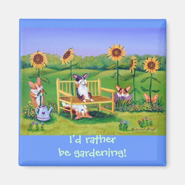 Imán Pembroke Welsh Corgi Magnets (Frente)