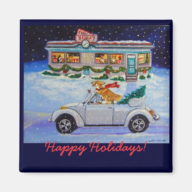 Imán Pembroke Welsh Corgi Magnets (Frente)