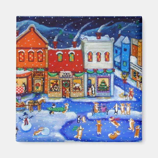 Imán Pembroke Welsh Corgi Magnets (Frente)