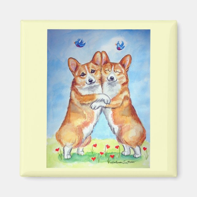 Imán Pembroke Welsh Corgi Magnets (Frente)
