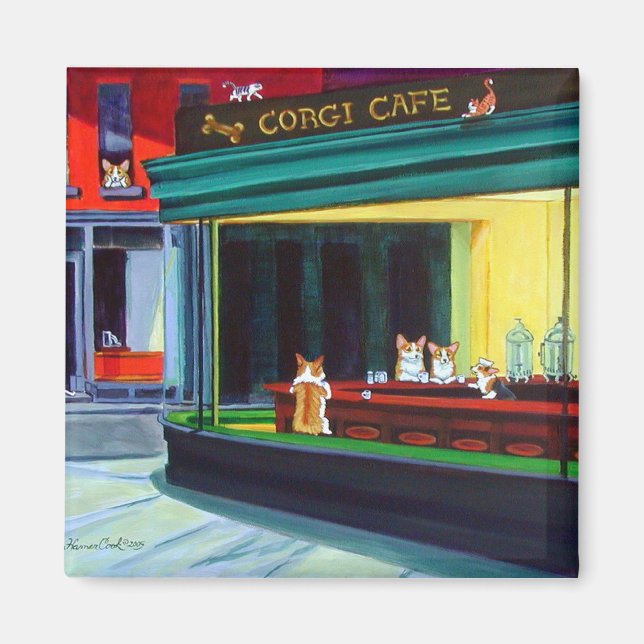 Imán Pembroke Welsh Corgi Magnets (Frente)